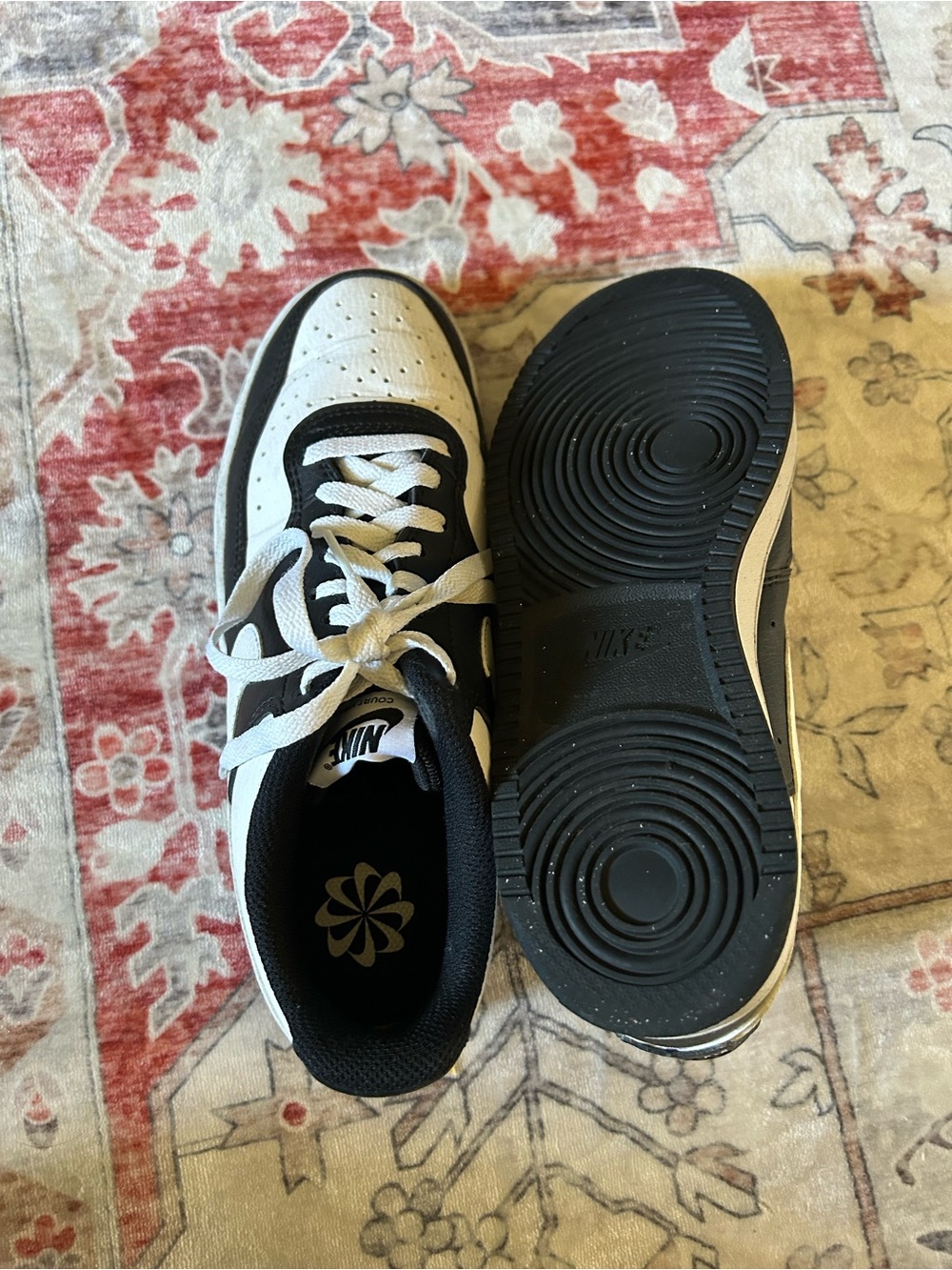 Nike Black and White Casual Low-Top Sneakers